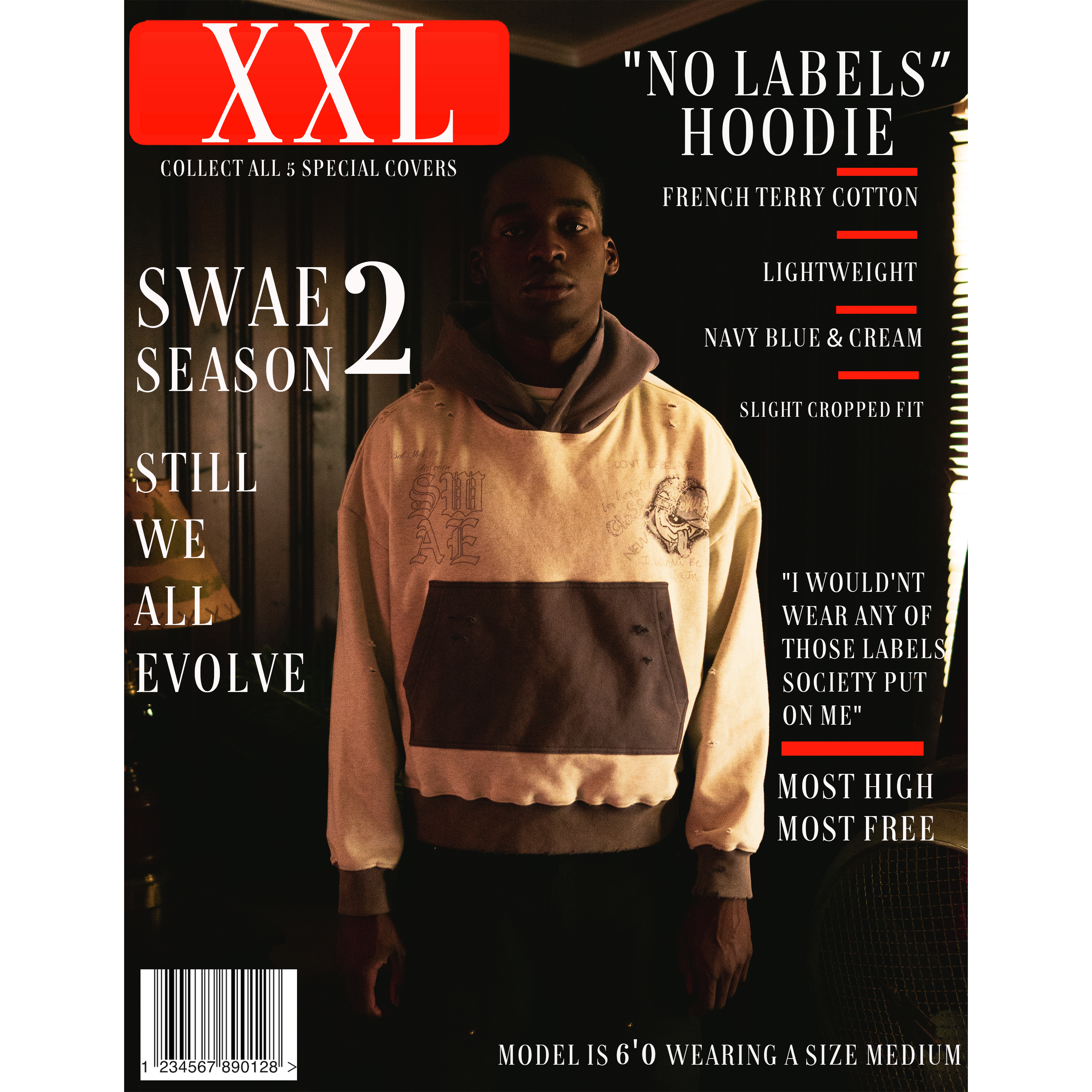 No labels hoodie