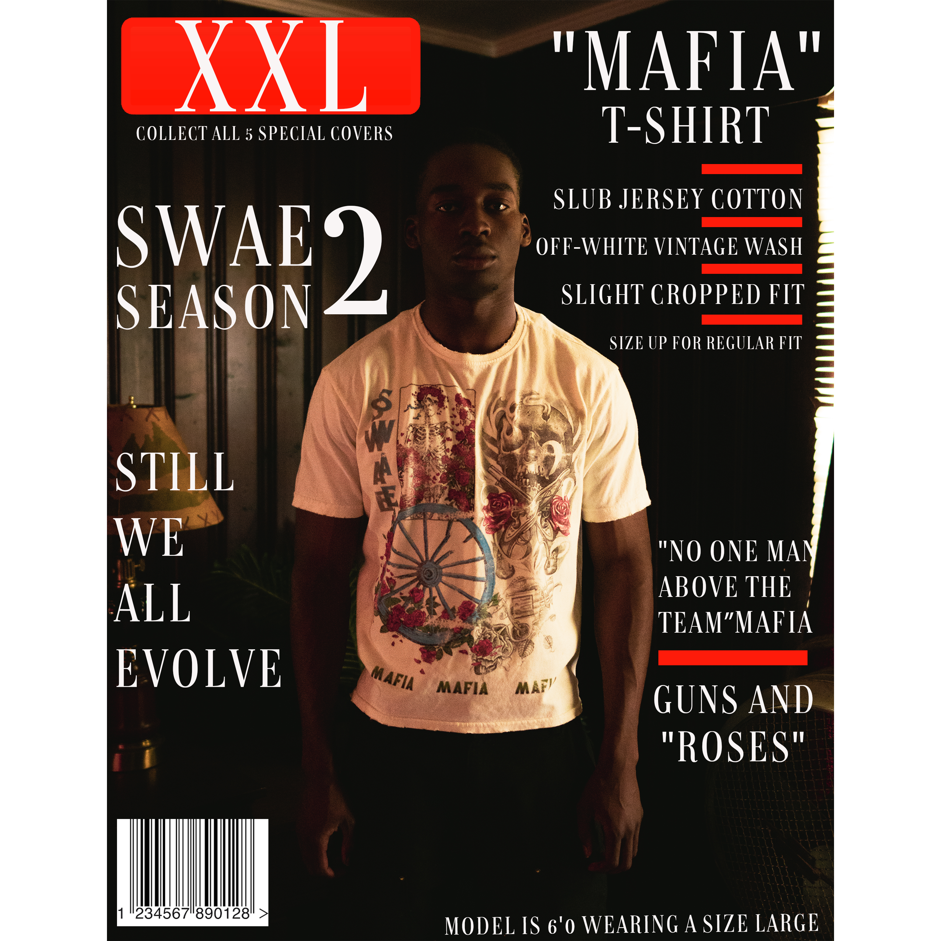 Mafia guns and roses shirt